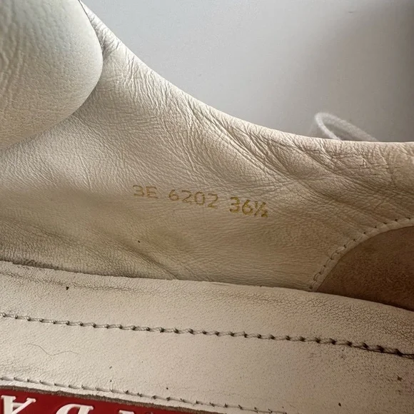 PRADA Authentic Women’s Navy Blue Suede Sneakers Size 6.5 (36.5 EU) - Picture 7 of 17